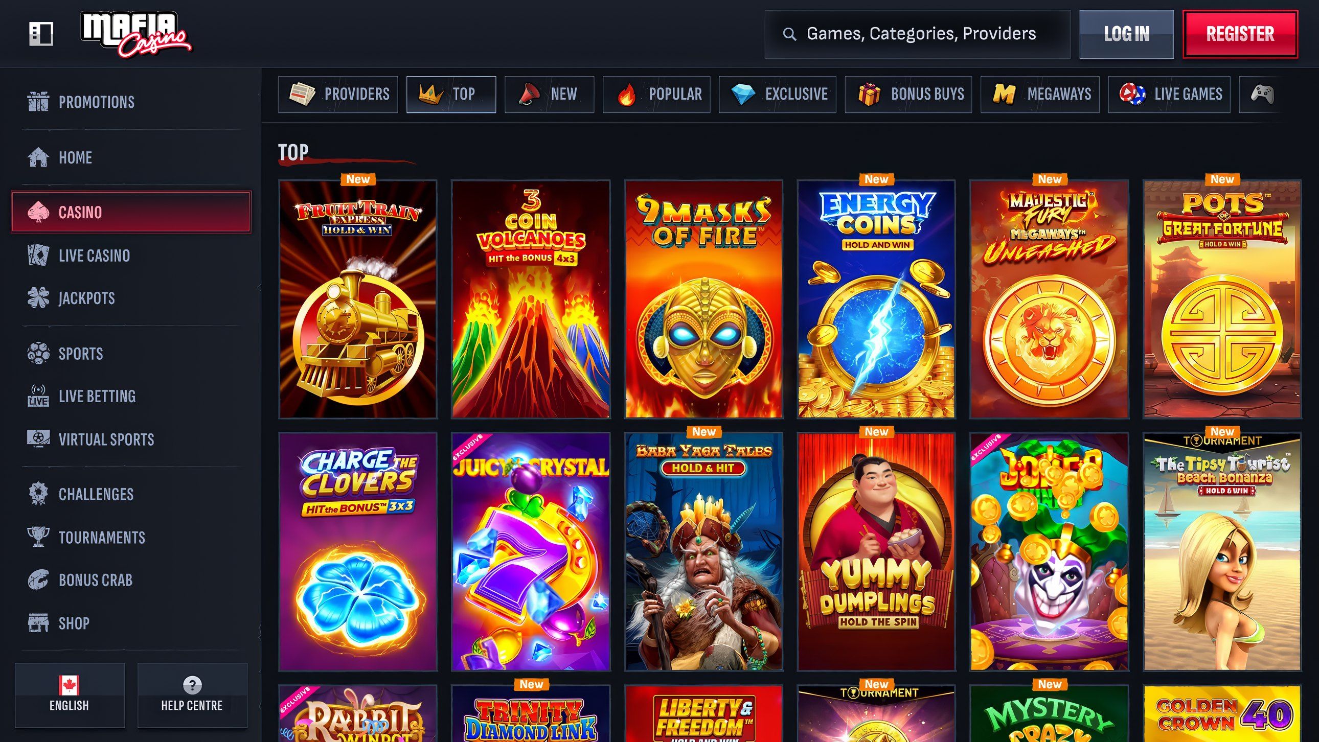 Mafia Casino desktop screenshot 2